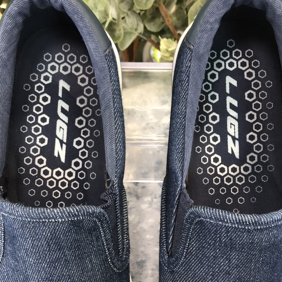 Lugz Clipper Navy Blue Canvas Slip-on Men’s 8M ⭐️Brand NEW Condition⭐️ - Picture 8 of 9